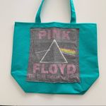 Via Penny Lane Reworked Apparel | Pink Floyd Cyan Green Nylon Tote Bag Photo 2