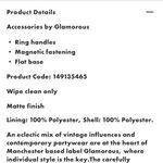 ASOS - “glamorous” gold top handle bag faux leather black bag Photo 4