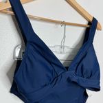 Cupshe NWT Longline V Neck Bralette & Navy Classic High Waist Bikini Set Medium Photo 2