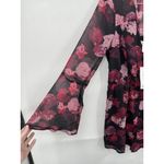 BCBGeneration Floral Romper Women S Black Red Witchy Vampire Whimsigoth NEW Photo 8