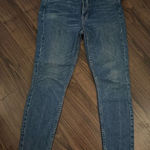 RE/DONE  high rise ankle crop button fly raw hem 27 jeans Photo 0