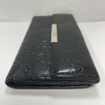 Guccissima Margaux Black Calfskin Leather Continental Wallet - Preowned Photo 4