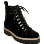 Splendid NEW‎  Karissa Black Suede Lace-Up Boot Size 9 Photo 0