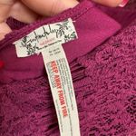 Free People  Daydream Lace Magenta Fuchsia Open Back Mini Dress Small Photo 5