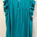 Entro Pleated Ruffle Sleeve Blouse Photo 3