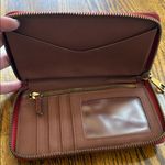 Fossil  Bright Red Leather Clutch Photo 5