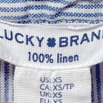 Lucky Brand  100% Linen Blue Pin Stripe Dress! Photo 3