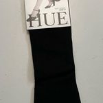 Hue  Knee Hi Socks Comfort Top Soft Nylon Opaque Black Size 1 Photo 2