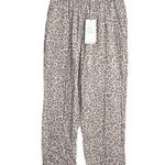 NWT Calme by Johnny Was Relaxed Fit Pant Pull On Leopard Organic Gauzy Cotton XS Photo 0