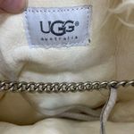 UGG  Australia‎ Fluff Mama Baby Satchel Bag Fluffy Purse White Shoulder Chain Photo 4