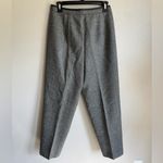 Talbots Dark Gray Herringbone Wool Trouser Pants Womens 8 Careerwear Academia Photo 6