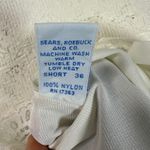 Vintage Sears The Improved Doesn't Slip White Lace Trim Nylon Slip Dress Size undefined Photo 3