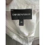 Emporio Armani White Lightweight Short Sleeve Blouse Size Italian 48 Photo 1