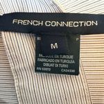 French Connection  Navy and White Striped Shirt Dress Belted NWOT Photo 4