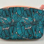 Ipsy Tropical Print Everyday Essentials Cosmetics Bag Green Photo 0