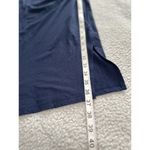 Michael Kors  Crewneck Sleeveless Side Ruched Asymmetric Dress Navy Blue SizeP/M Photo 9