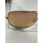 Ray-Ban  Aviator Sunglasses Rose Gold Mirror Lens Silver Frame with‎ Case Photo 6