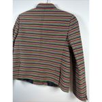 Talbots  Blazer Womens 6P Rainbow Striped Button Jacket Long Sleeve Work Casual Photo 12