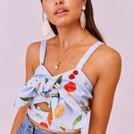 Finders Keepers  Calypso Top Blue Fruitbowl Photo 0