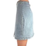 Wild Fable Blue Light Wash High Waist Mini Side Slit Denim Jean Skirt Size 4 Photo 1