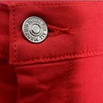 7 For All Mankind Jen 7 By  Women's Ankle Skinny Jeans Pants Size 4 27 NWT Red Photo 8