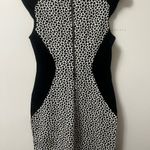 EXPRESS Elegant Black and White Patterned Dress Photo 2