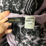 STINE GOYA Wool Scarf Malis Shawl Purple Black Abstract Winter Maximalist Wrap Photo 4