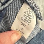 NY & C Curvy Boyfriend Womens Jeans Size 16 STraight Blue Distressed Plaid Photo 7