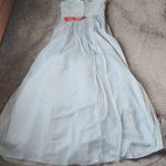 Crystal Doll  Glitter Gray Strapless Dress SIZE 9 Photo 6