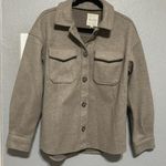 Anthropologie  Avec Les Filles Oat Melange Oversized Faux Wool Shacket NWOT S-M Photo 6