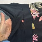 CAbi Beach Club Dress Floral Tropical Resortwear Sundress Black Pink Vacation Photo 3