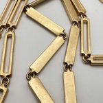 Stella & Dot Jaya Tortoiseshell Necklace Gold Paper clip chain career statement Photo 4