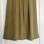 Madewell • Moonset Silk Dress olive green washed midi shift Photo 7
