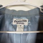 Pendleton VTG 100% Wool Women’s Blue Plaid Blazer Size 18 Photo 9