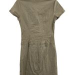 Hot Kiss  Khaki Y2K Shirt Dress Size Medium Photo 2
