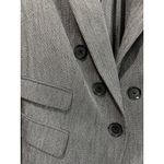 EXPRESS Gray Tailored Career Blazer Size 4 One Button Classic Office Workwear Photo 4