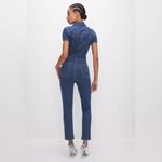 Good American  Fit For Success Denim Jumpsuit XL Indigo594 Photo 2