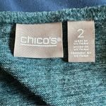 Chico's Teal Soft Long Sleeve Tunic Top L Photo 2