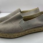 Fabiolas Women's Espadrilles grey suede platform flats size 38 US 7.5 Photo 2