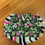 GYPSEA BLUE HANDMADE BICYCLE BASKET LINER BEACH BAG BLACK PINK FLAMINGO Photo 7