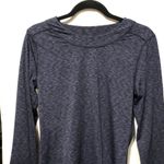 Cuddl Duds  Long Sleeve Crew Warm Layers Thumbholes Flexfit Sz L NWT Blue Black Photo 3