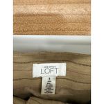 Ann Taylor Loft DressPants Women 8 Tan Striped Linen Blend Slacks Trousers Loose Photo 5