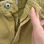 Jonathan Simkhai Distressed Yellow Jean Shorts Tan Size 30 Photo 1