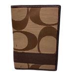 Coach Brown Signature Passport Holder Photo 4