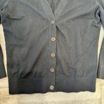 Tory Burch  black cotton button front knit cardigan size small J49 Photo 2