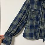 We The Free  Navy and Greenish  flannel shirt Photo 1