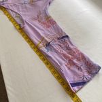 Free People Clear Skies mini dress asymmetrical long sleeves floral print Sz SM Photo 6