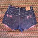 Levi's RETRO VTG 569 DISTRESSED PINK CUT OFF SHORTS PUNK Photo 4