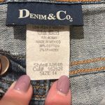 Denim & Co  Denim Blue Stretch Ankle Cropped Jeans Size 14 Photo 4