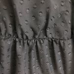 SheIn Black Swiss Dot Frill Tie Neck Ruffle Hem Maternity Dress. Size Medium Photo 10